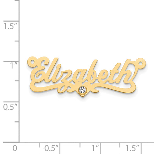 Birthstone Nameplate