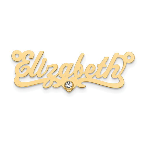 Birthstone Nameplate