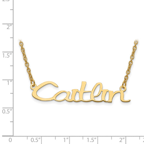 High Polish Nameplate With Chain