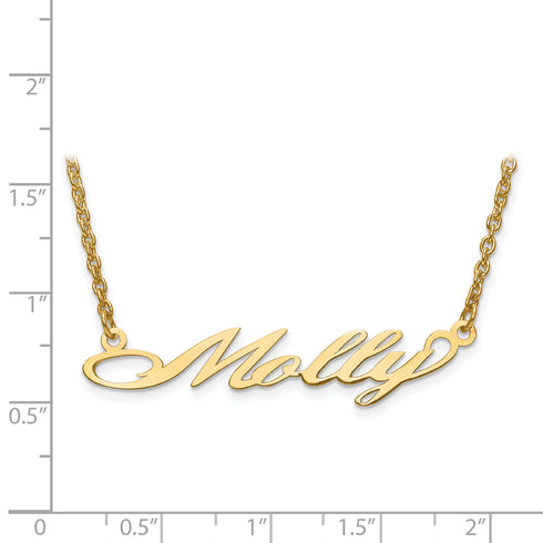 High Polish Nameplate With Chain